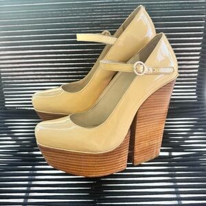 Alice + Olivia High Heels Chunky Platforms Wedges Size EU 38